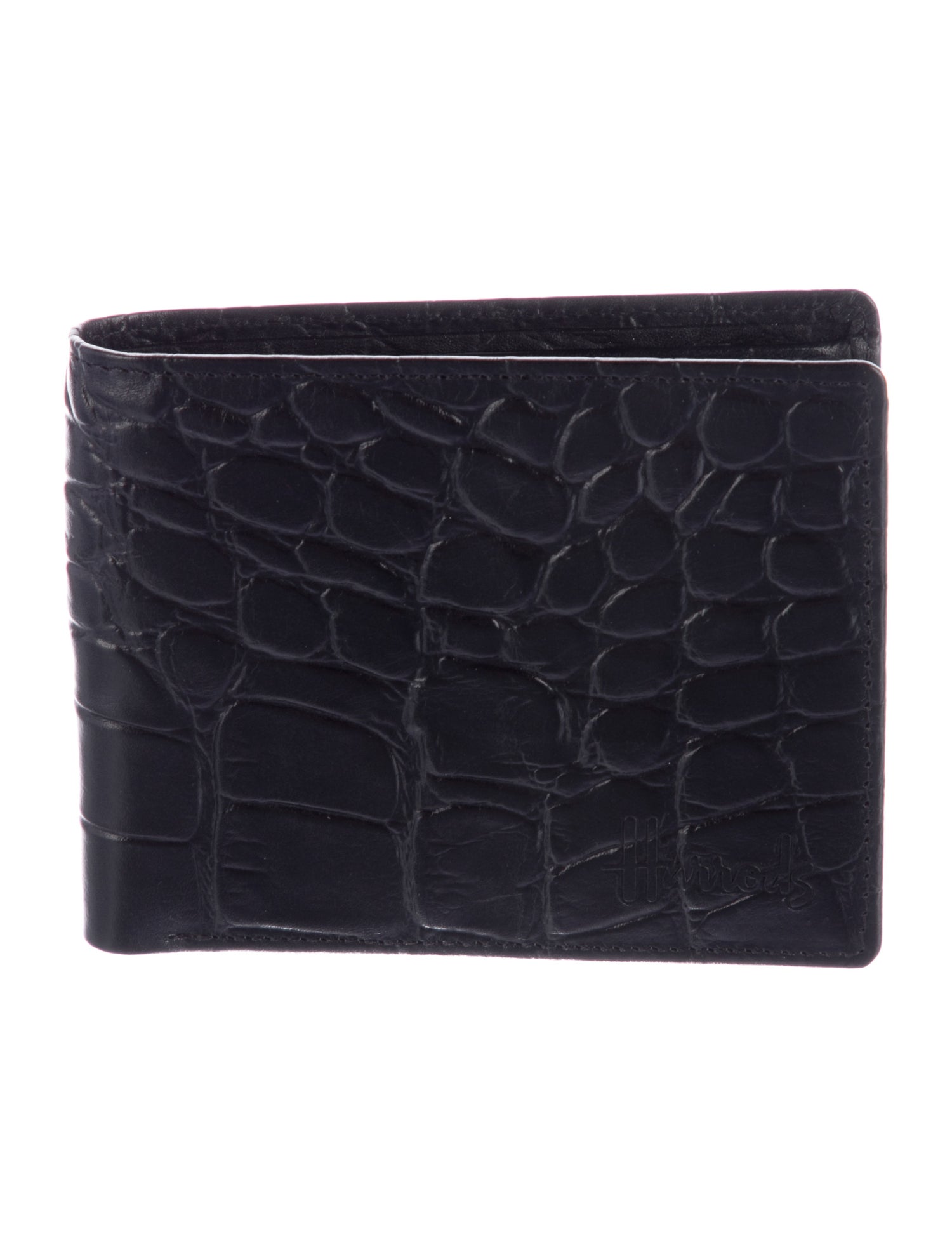 Harrods of London Vintage Alligator Bifold Wallet