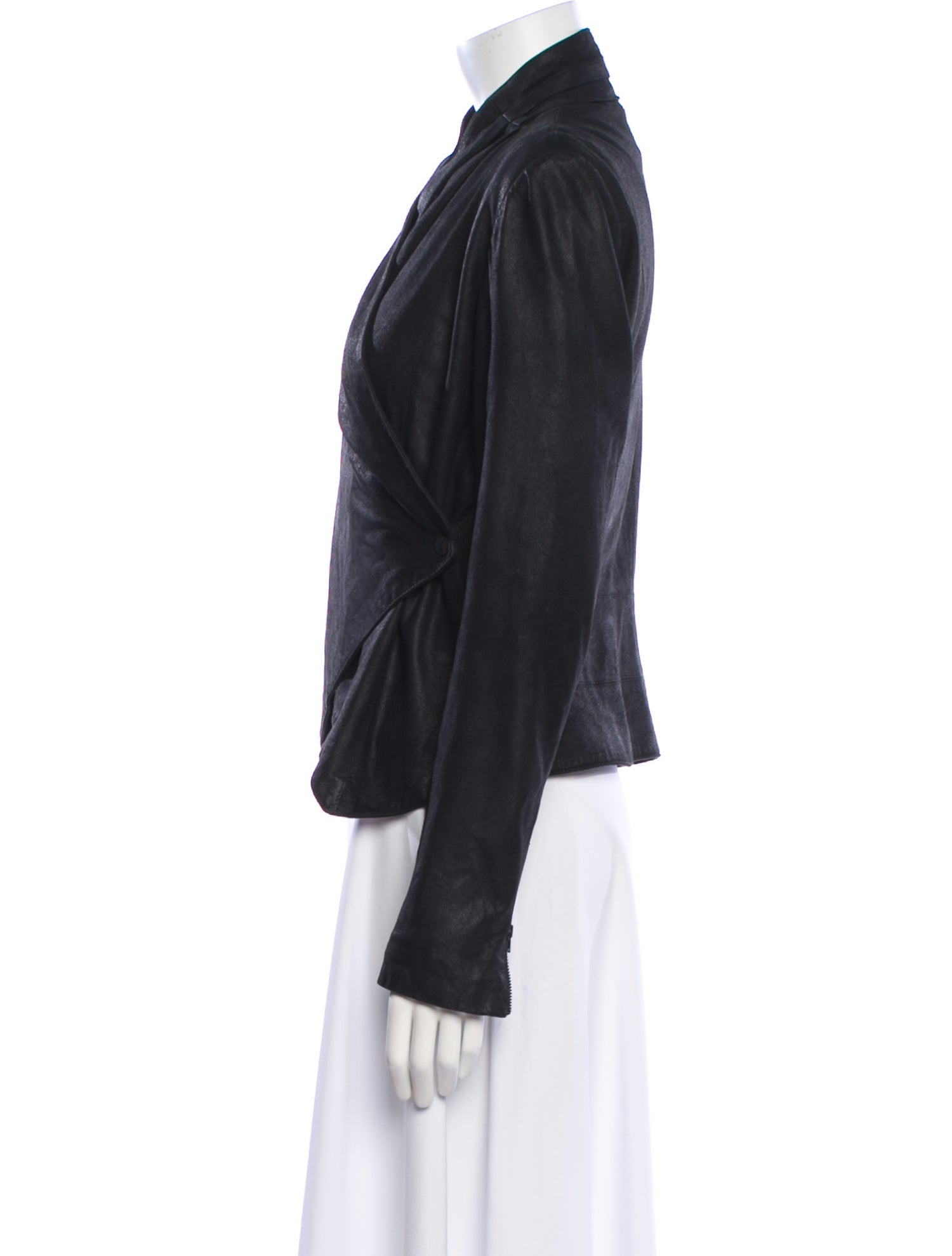 Harrods of London Leather Blazer