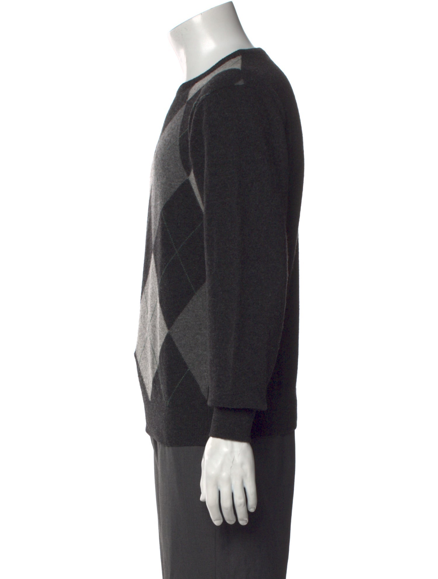 Harrods of London Lambswool Plaid Print Pullover