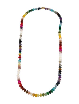 Harwell Godfrey 18K Pearl, Coral & Multistone Rainbow Foundation Bead Necklace