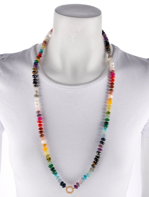Harwell Godfrey 18K Pearl, Coral & Multistone Rainbow Foundation Bead Necklace