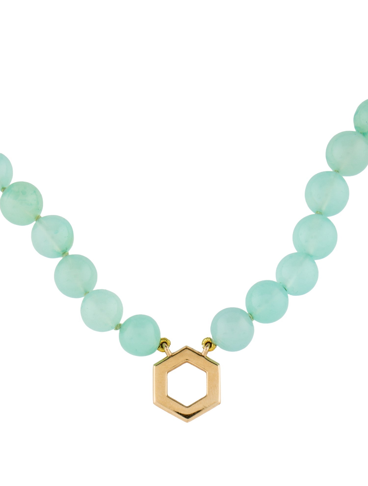 Harwell Godfrey 18K Dyed Chalcedony Bead Strand Necklace