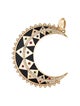 Harwell Godfrey 18K Multistone Crescent Moon Pendant