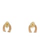 Harwell Godfrey 18K Diamond Tiny Horseshoe Stud Earrings