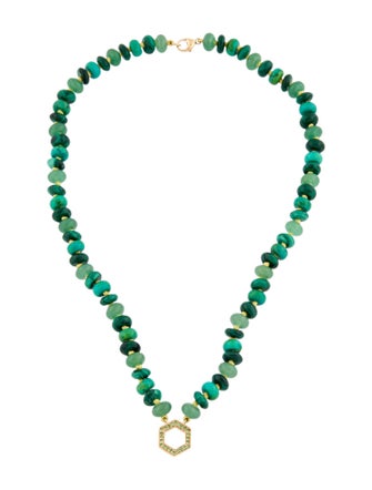 Harwell Godfrey 18k Malachite, Chrysocolla & Aventurine Foundation necklace