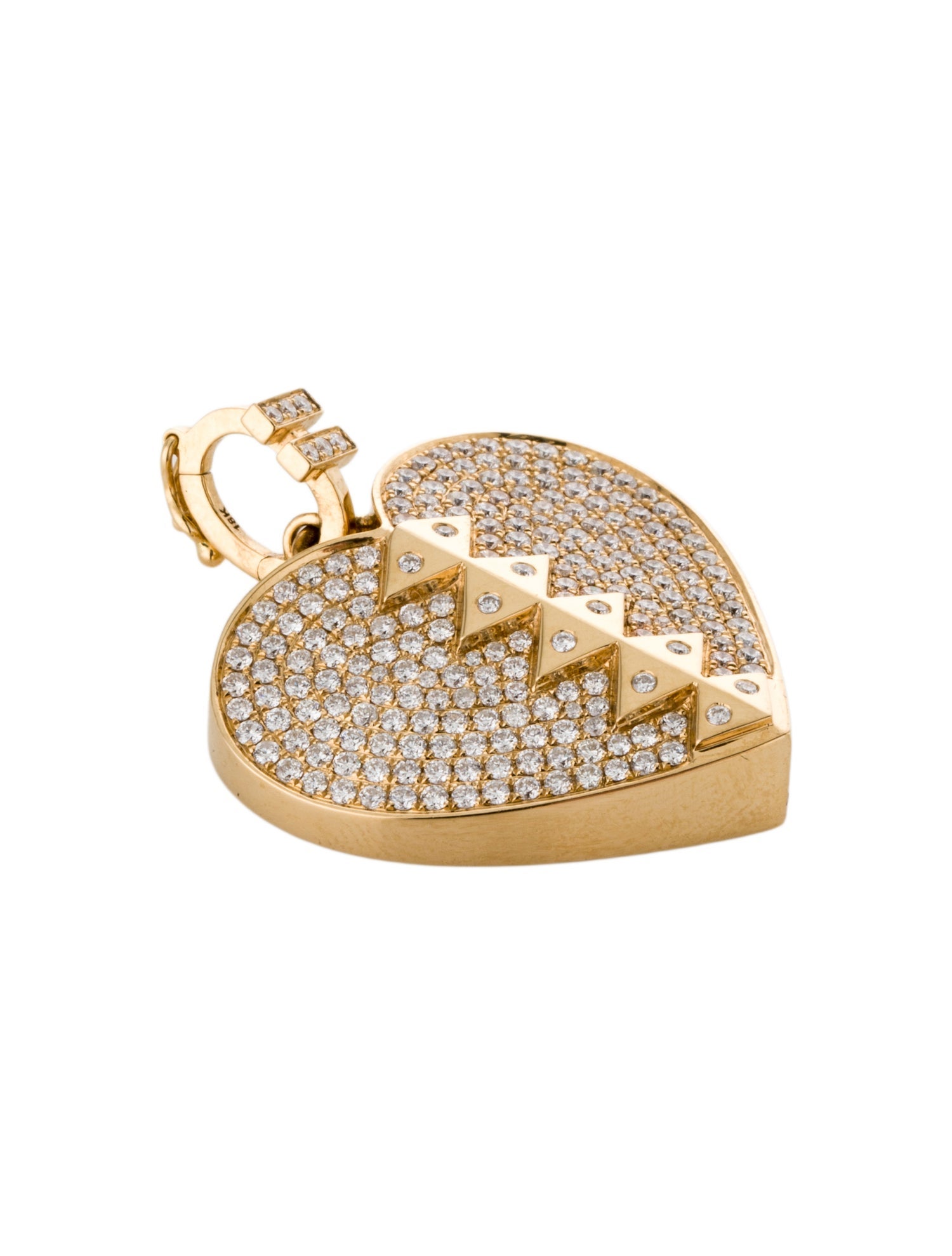 Harwell Godfrey 18K 1.59ctw Diamond ' WE ARE ONE' Heart Pendant