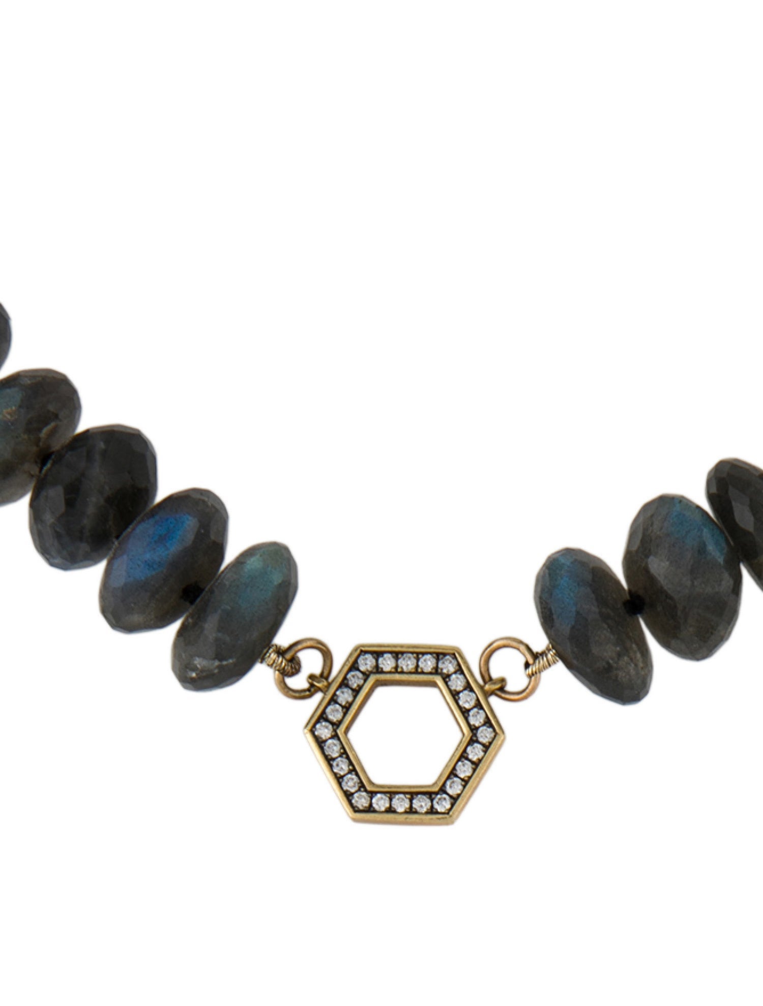 Harwell Godfrey 18k Labradorite & Diamond Foundation Bead Necklace