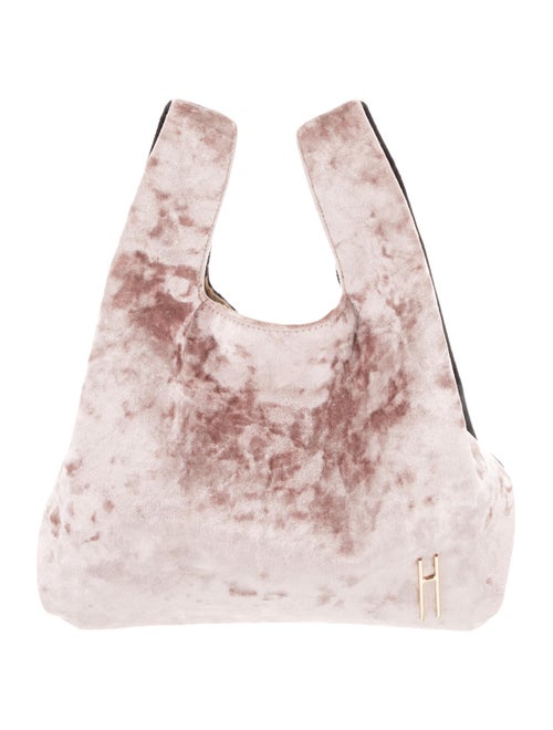 Hayward Crushed Velvet Tote Pink