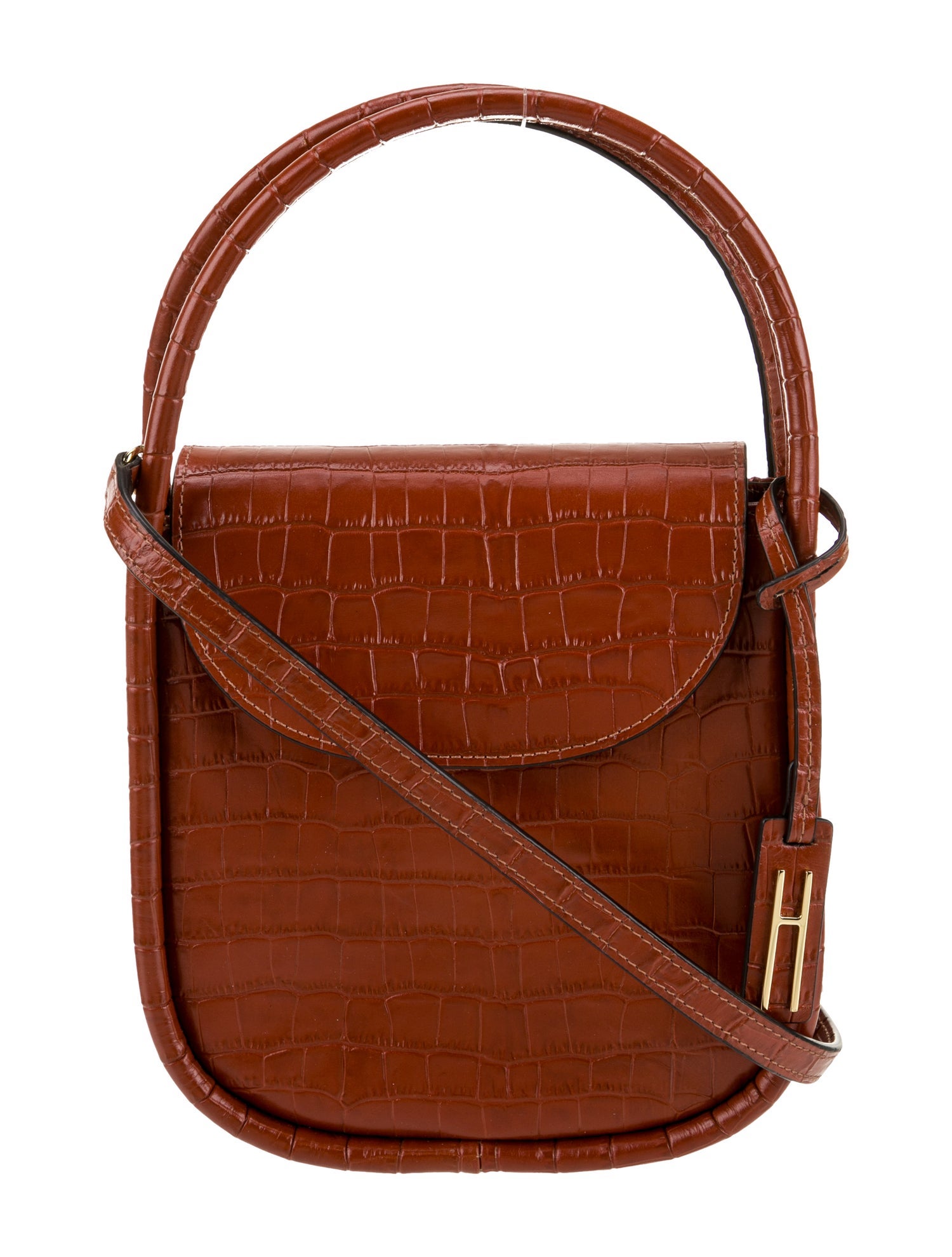 Hayward Embossed Leather Top Handle Bag