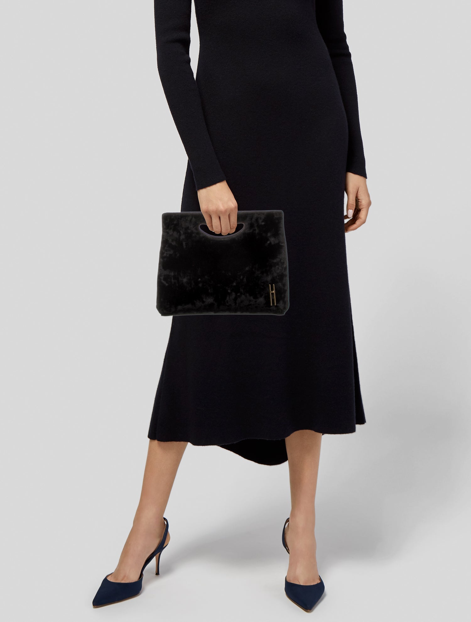 Hayward Velvet Top Handle Bag