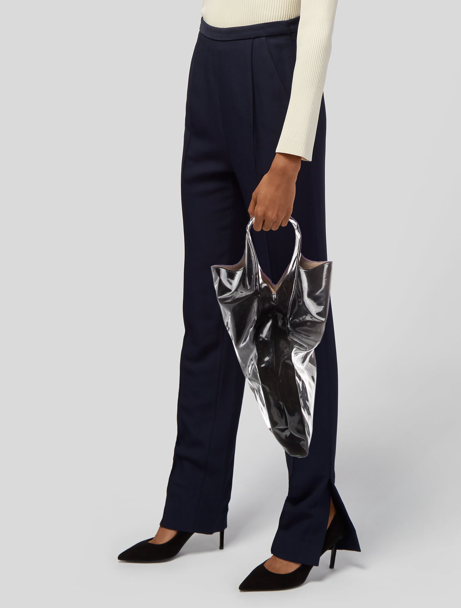 Hayward Patent Leather Top Handle Bag