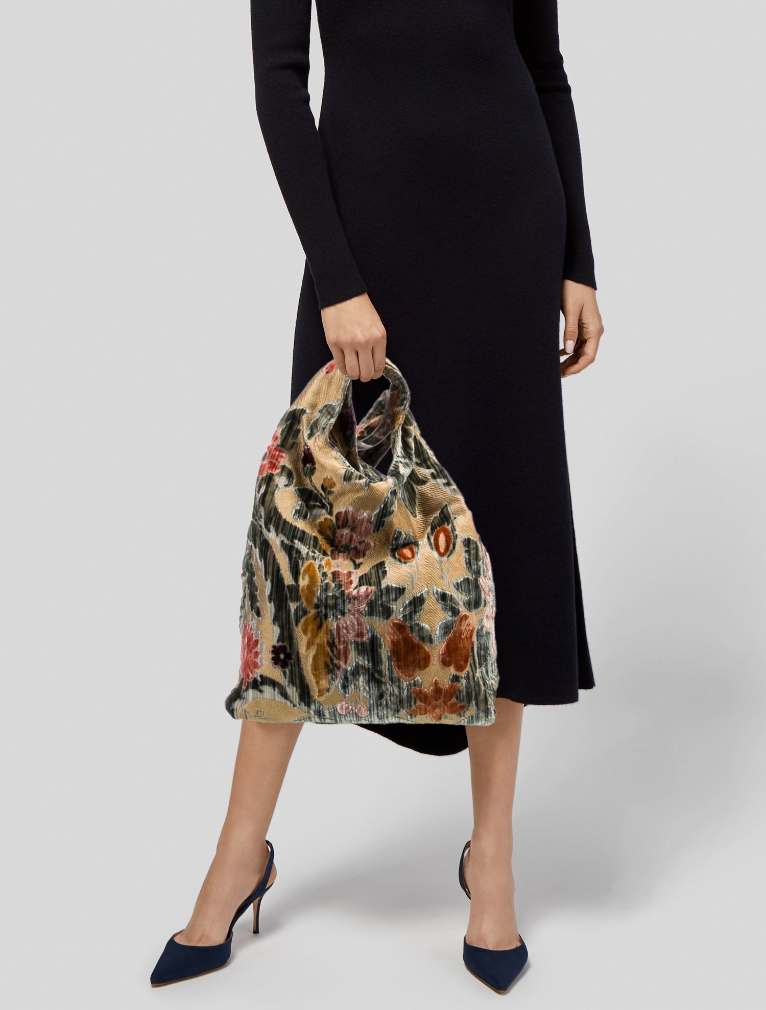 Hayward Velvet Top Handle Bag