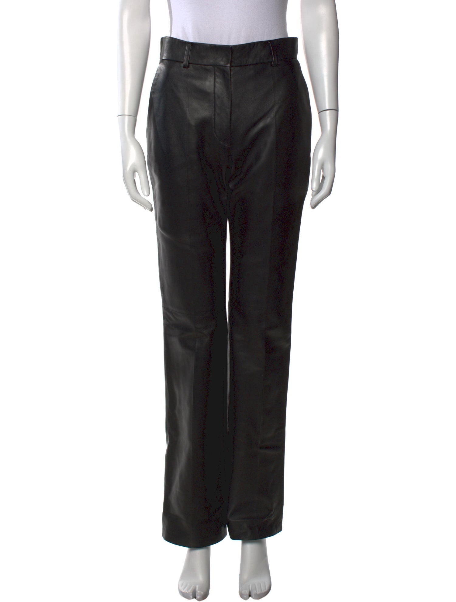 Veronica de Piante Leather Straight Leg Pants w/ Tags