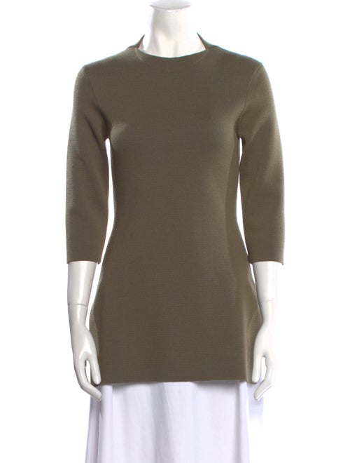 Veronica de Piante Virgin Wool Mock Neck Tunic