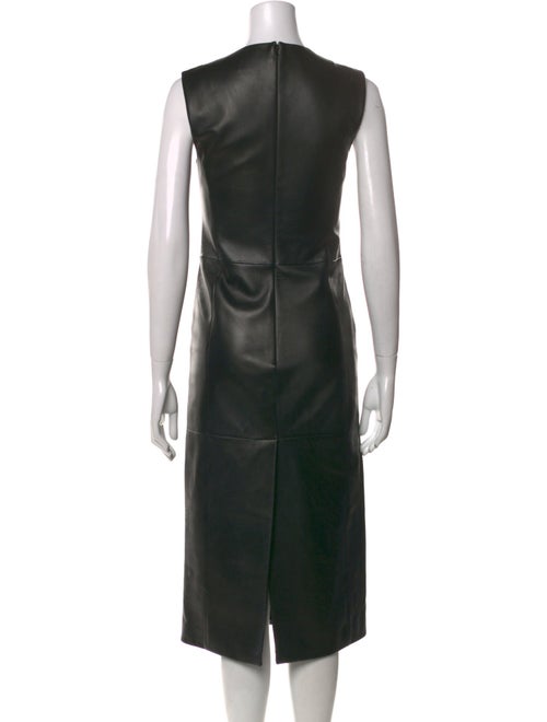 Veronica de Piante Leather Midi Length Dress