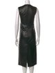 Veronica de Piante Leather Midi Length Dress