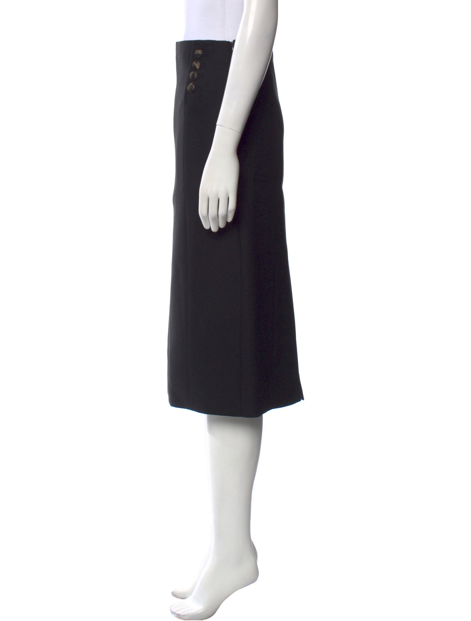 Veronica de Piante Wool Knee-Length Skirt