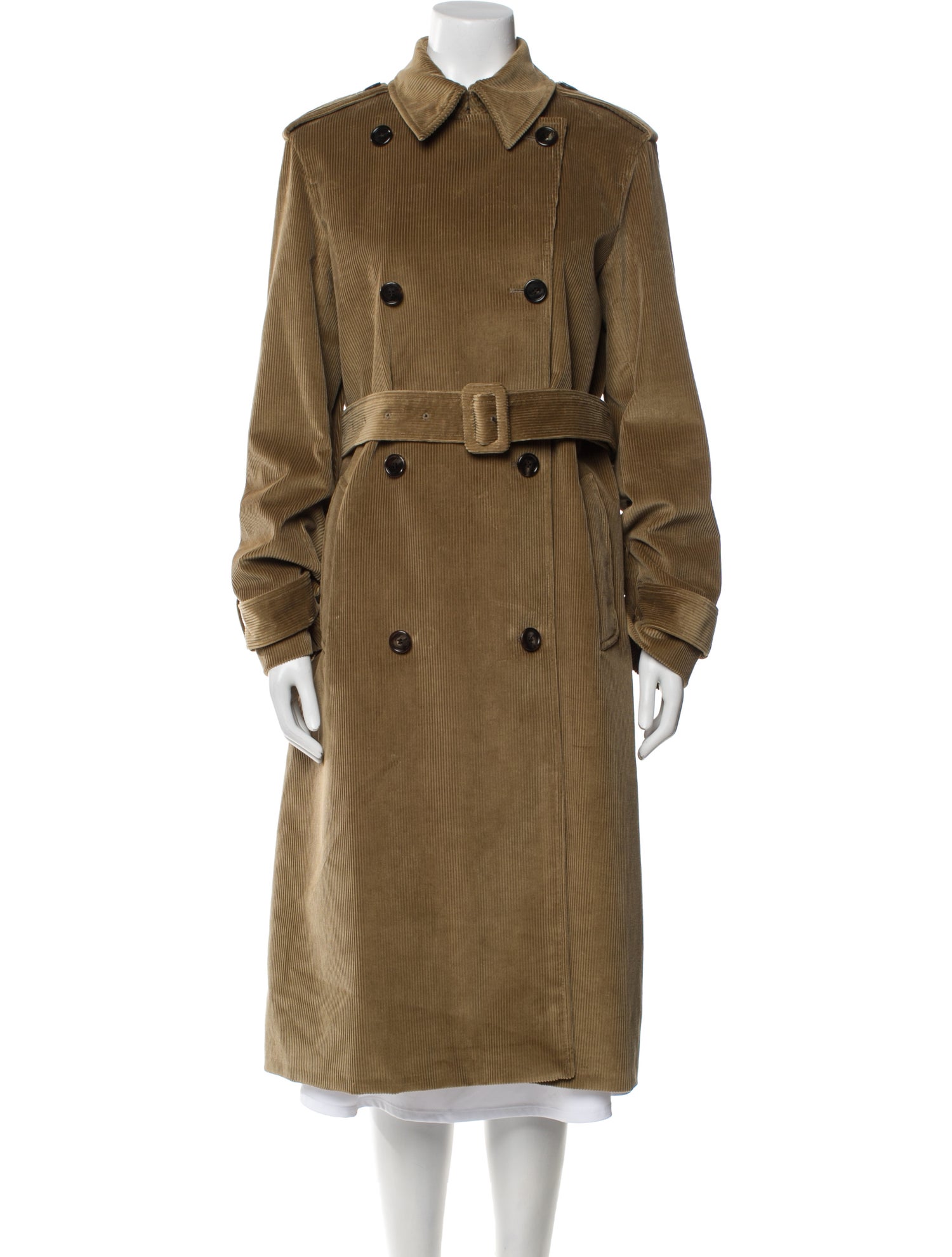 Veronica de Piante Corduroy Trench Coat