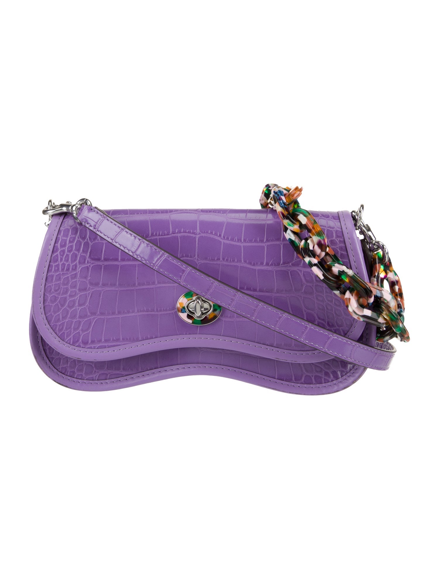 Coachtopia Embossed Leather Shoulder Bag