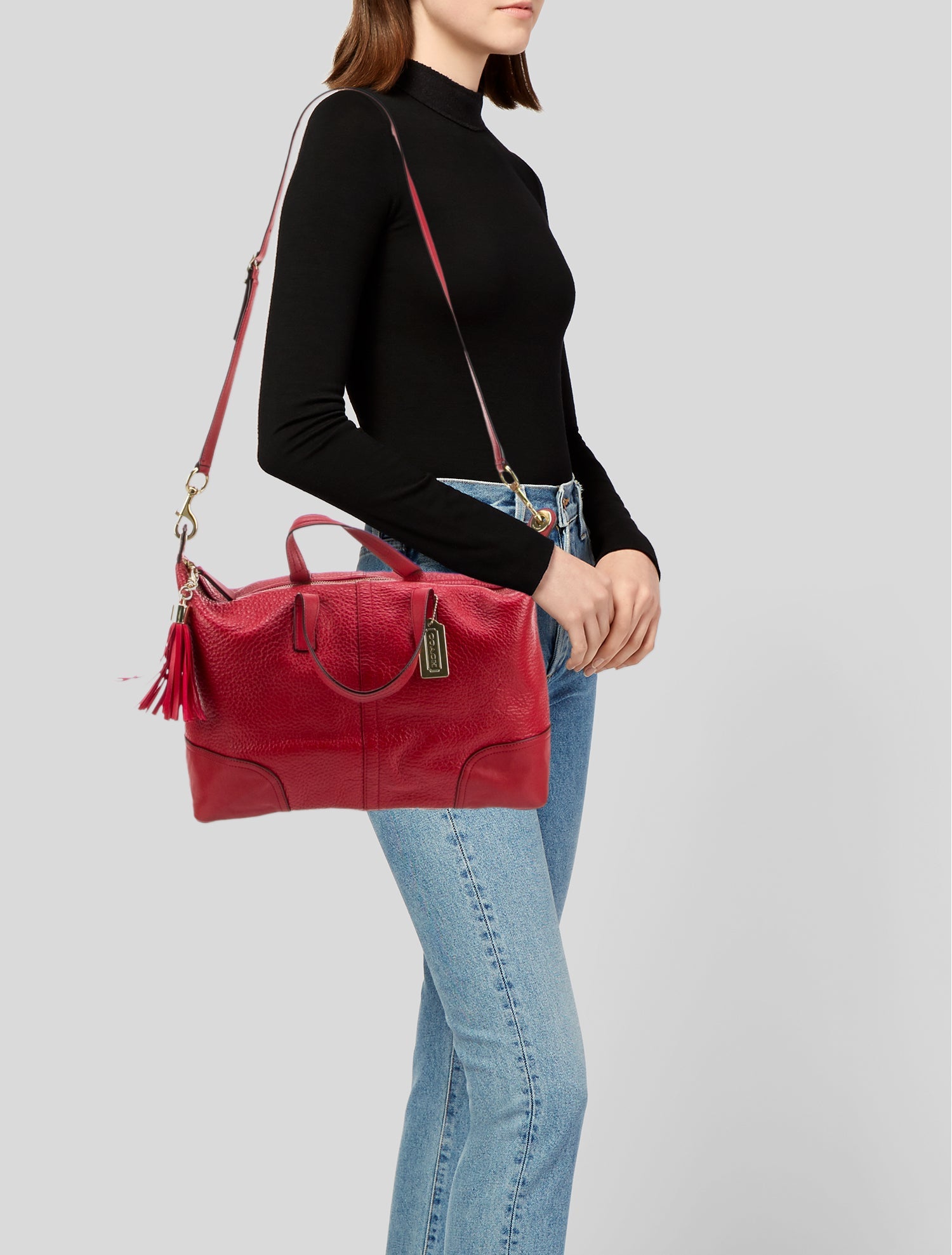 Coachtopia Leather Top Handle Bag