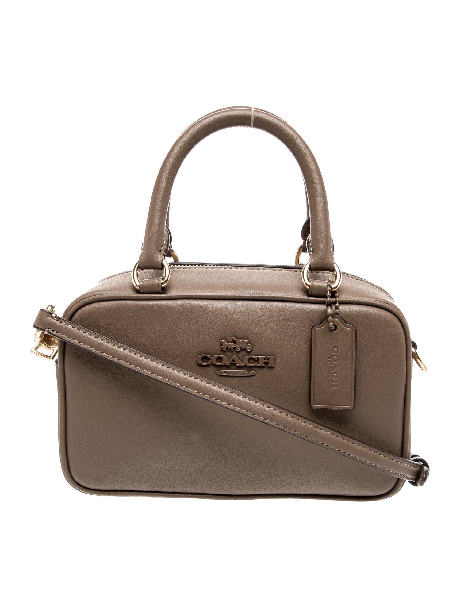 Coach Leather Top Handle Bag