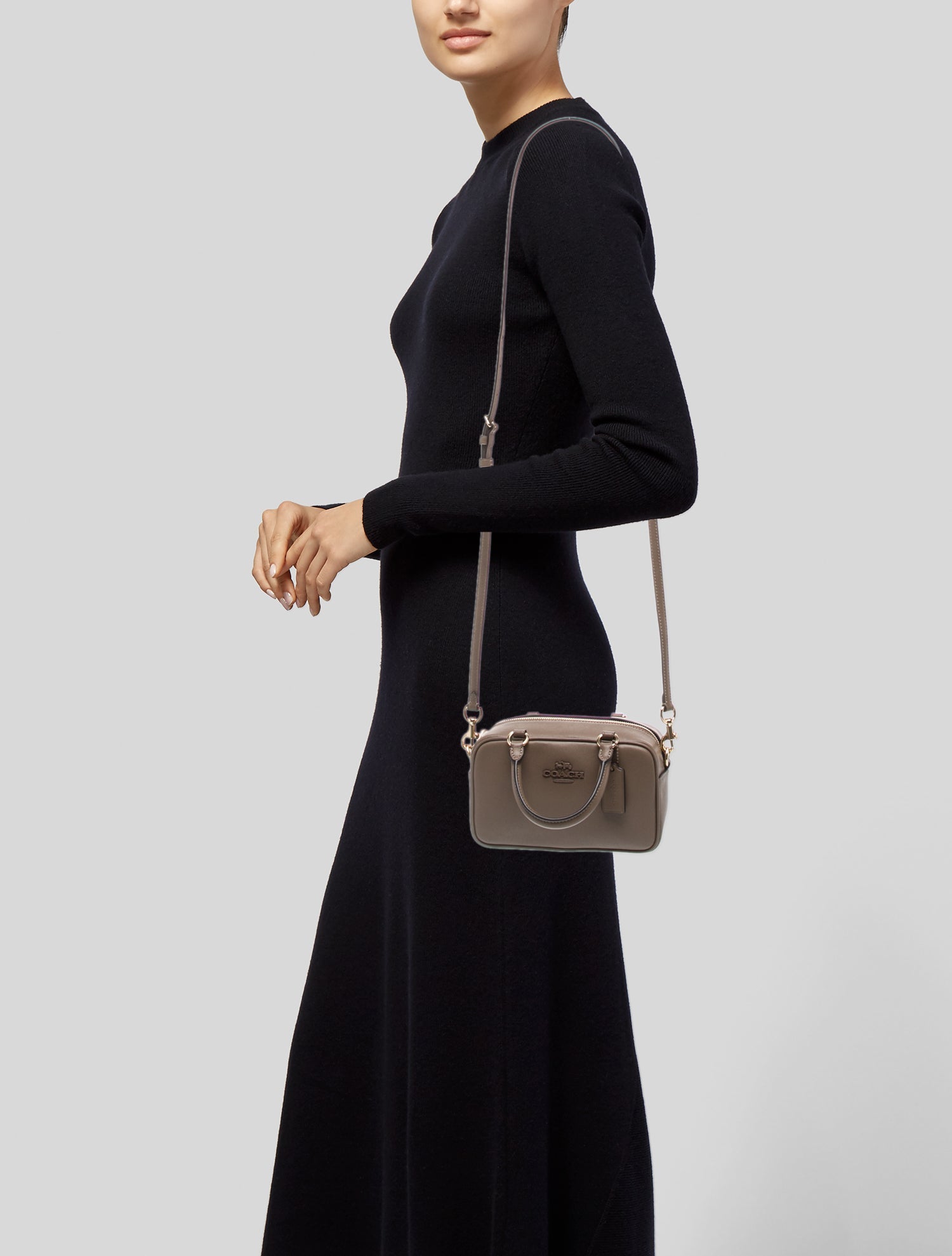 Coach Leather Top Handle Bag