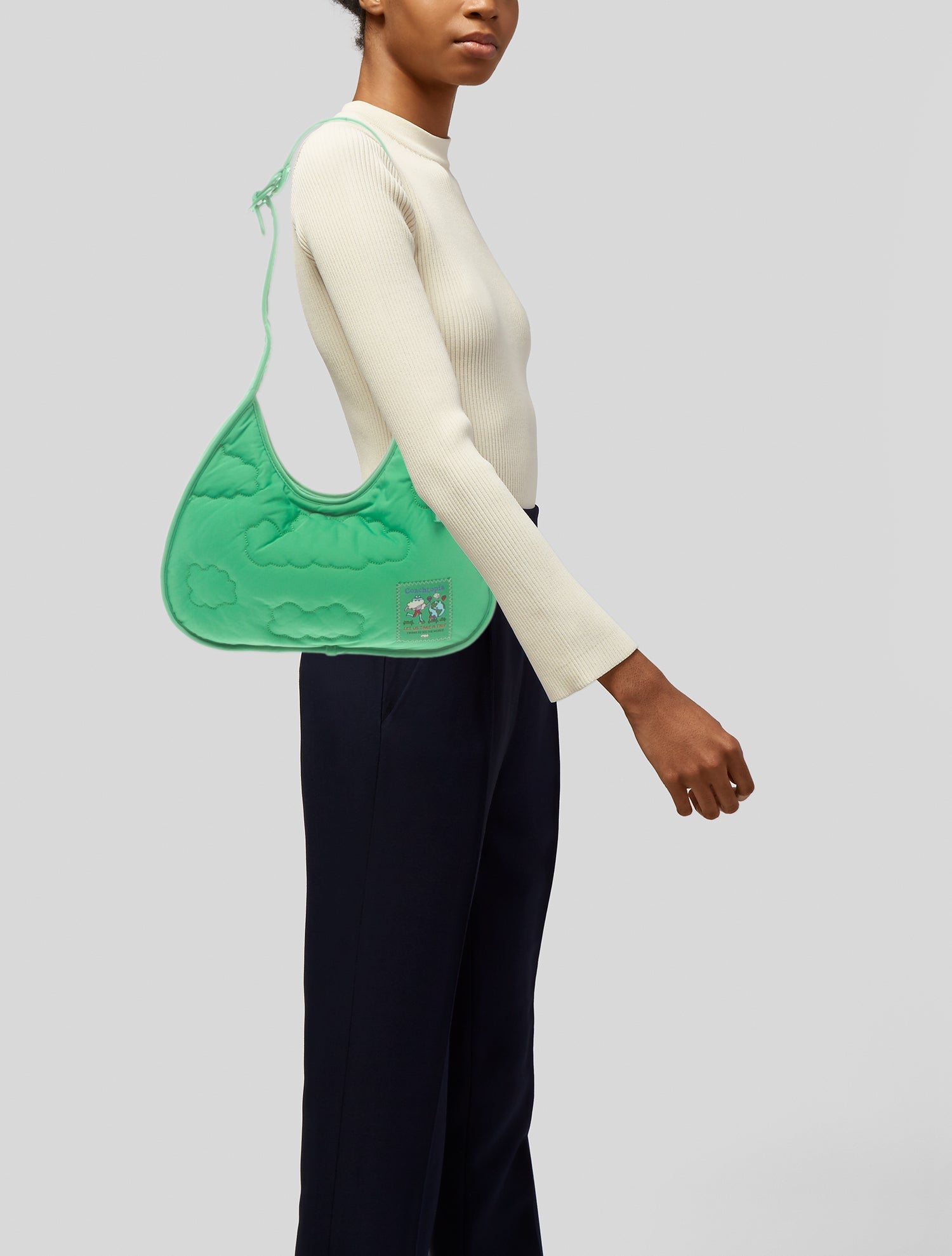 Coachtopia Nylon Shoulder Bag