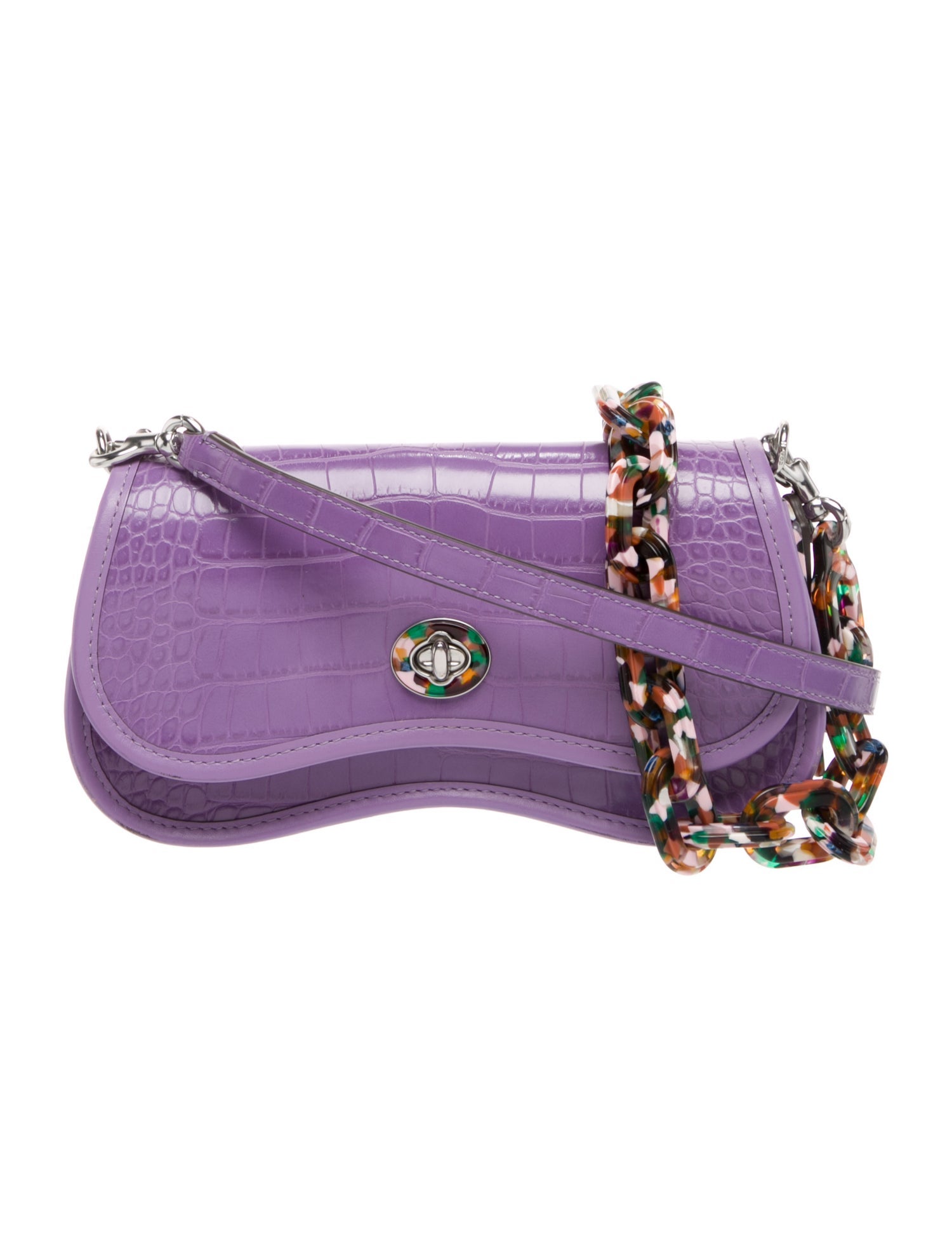 Coachtopia Embossed Leather Shoulder Bag