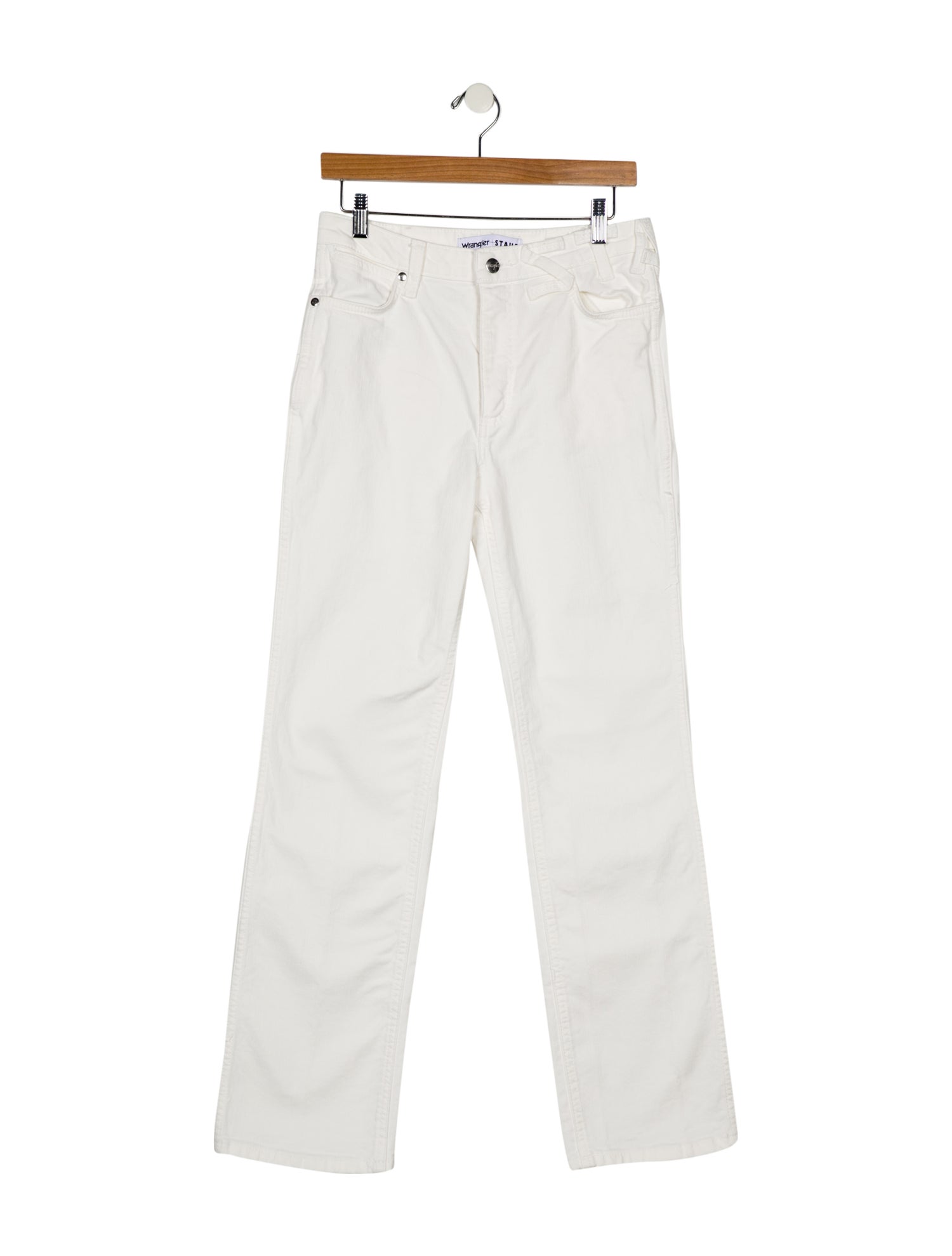 Staud + Wrangler High-Rise Straight Leg Jeans