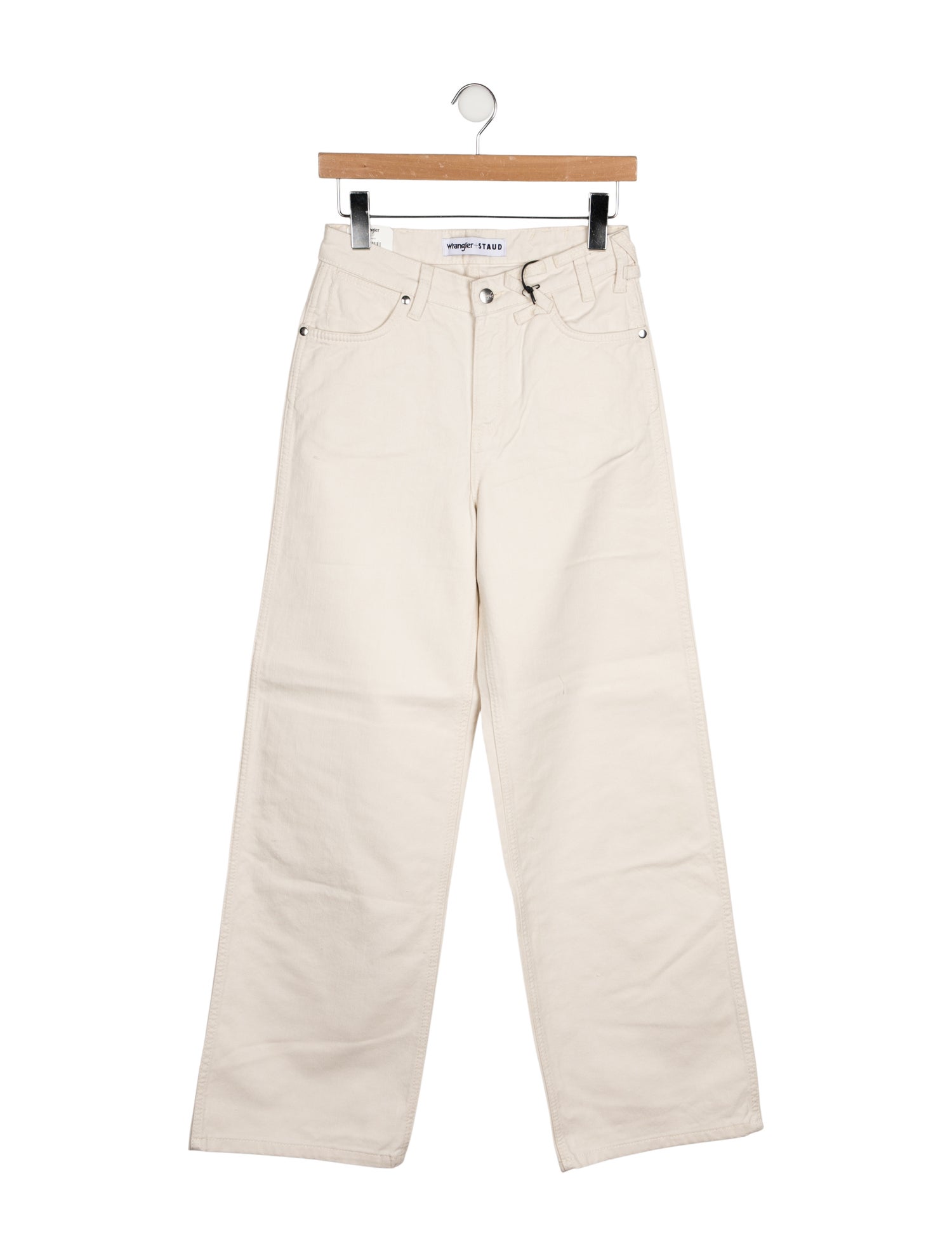 Staud + Wrangler Mid-Rise Wide Leg Jeans w/ Tags