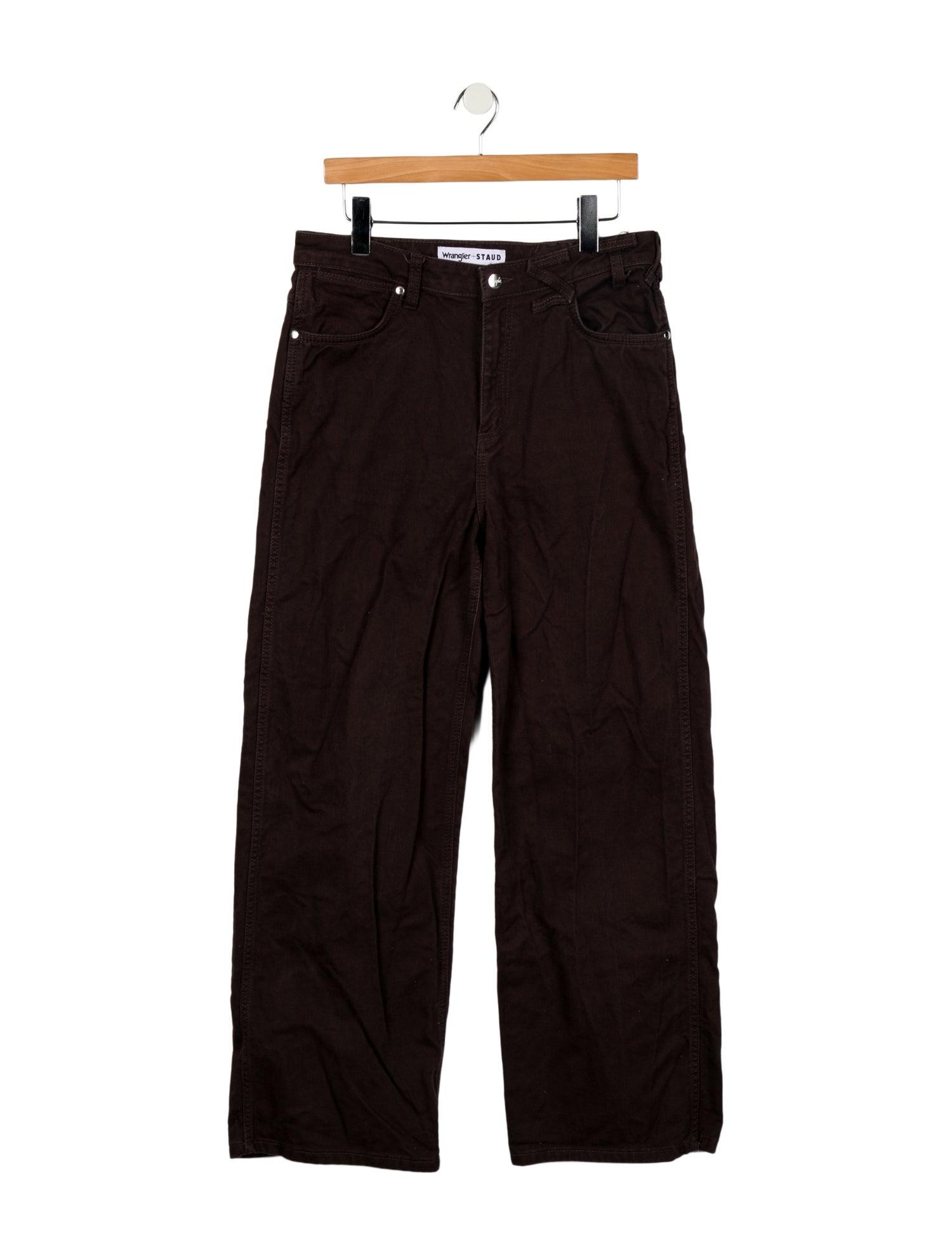 Staud + Wrangler High-Rise Wide Leg Jeans