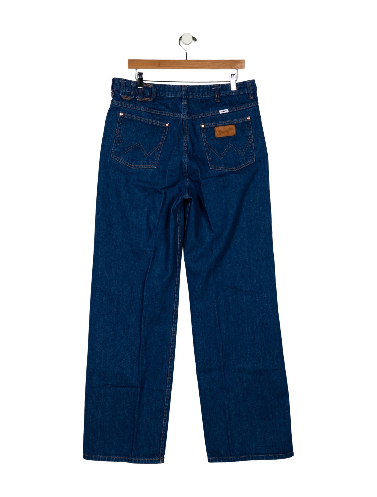 Staud + Wrangler High-Rise Wide Leg Jeans