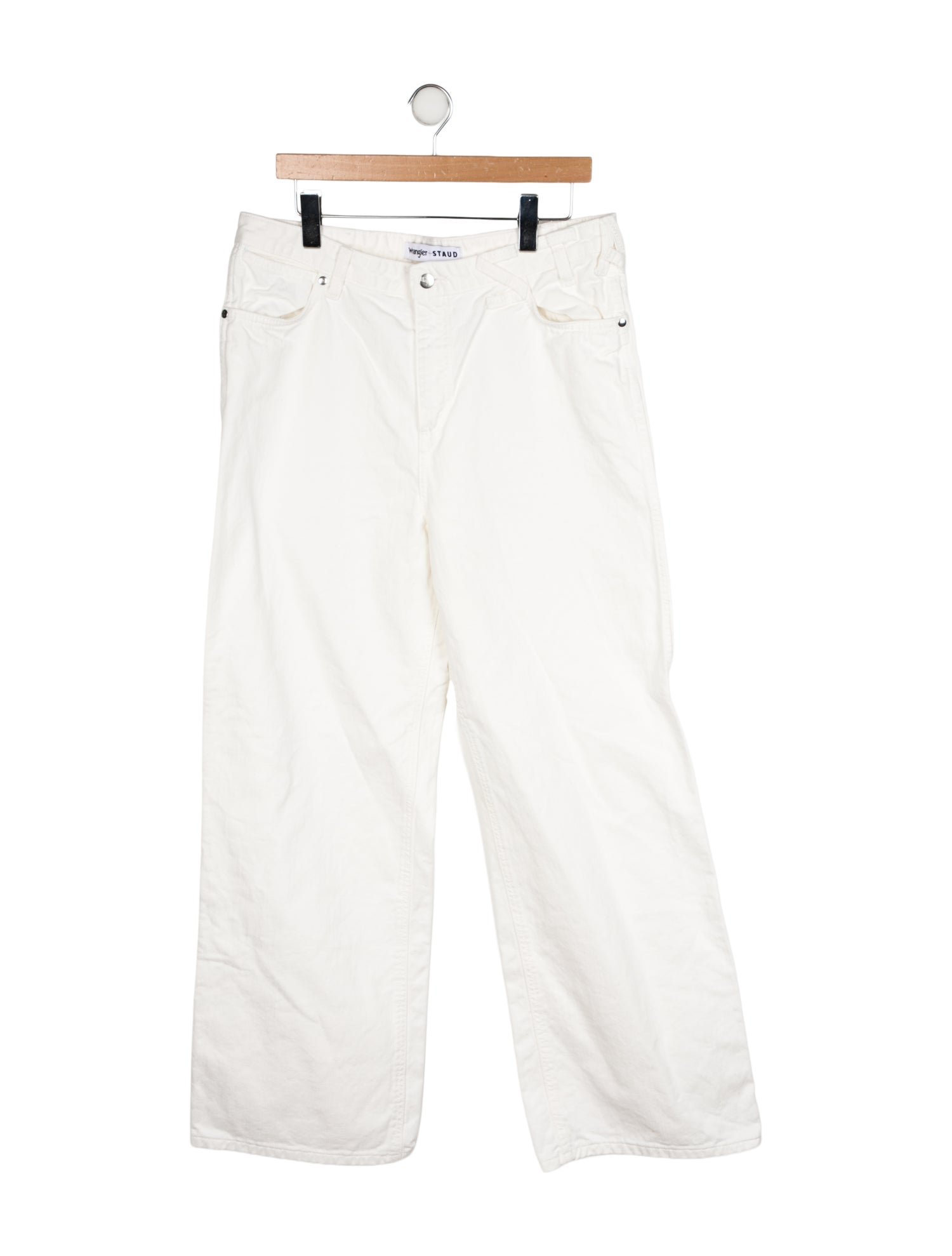 Staud + Wrangler High-Rise Wide Leg Jeans