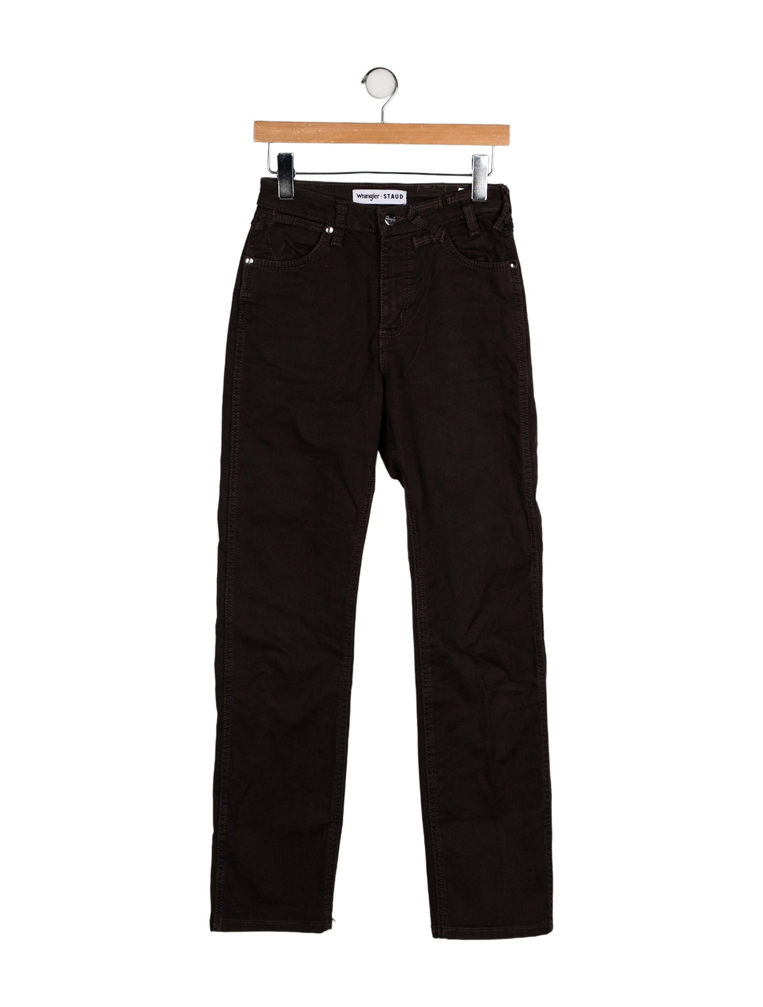 Staud + Wrangler High-Rise Straight Leg Jeans