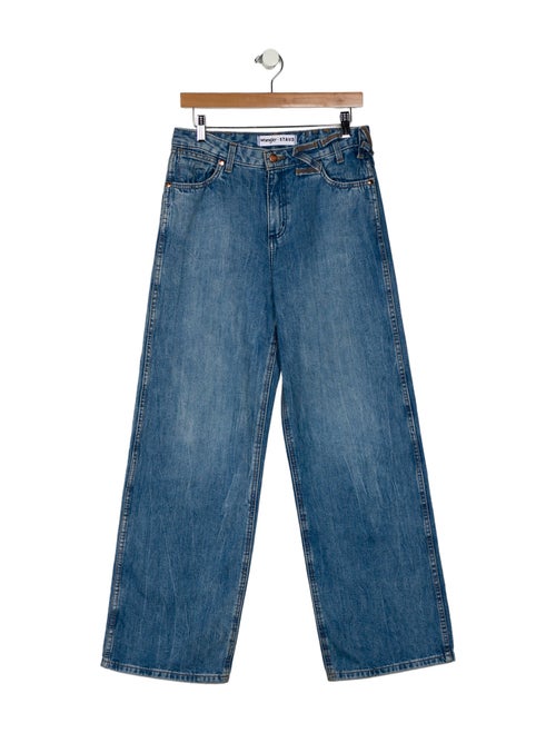 Staud + Wrangler High-Rise Wide Leg Jeans
