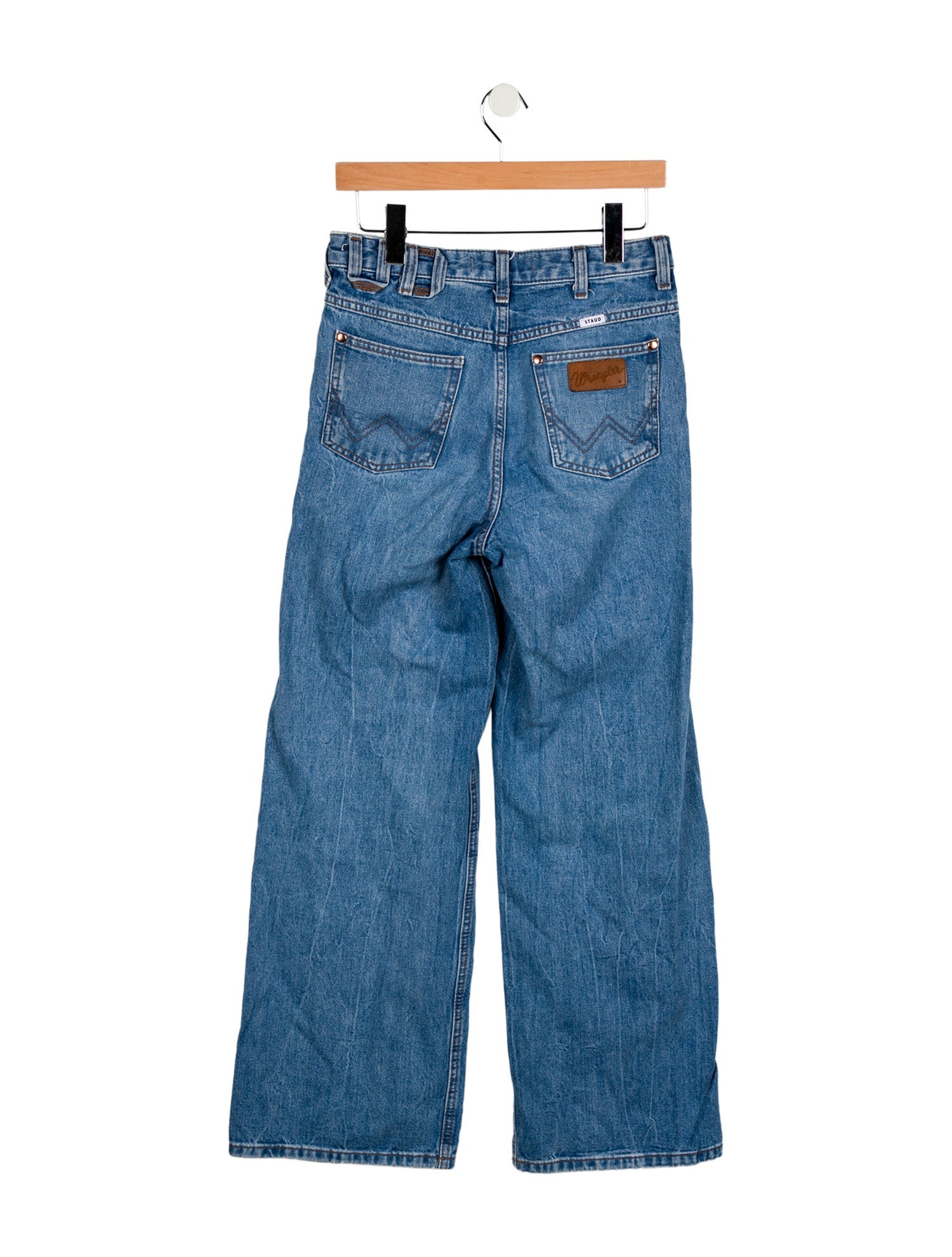 Staud + Wrangler High-Rise Wide Leg Jeans