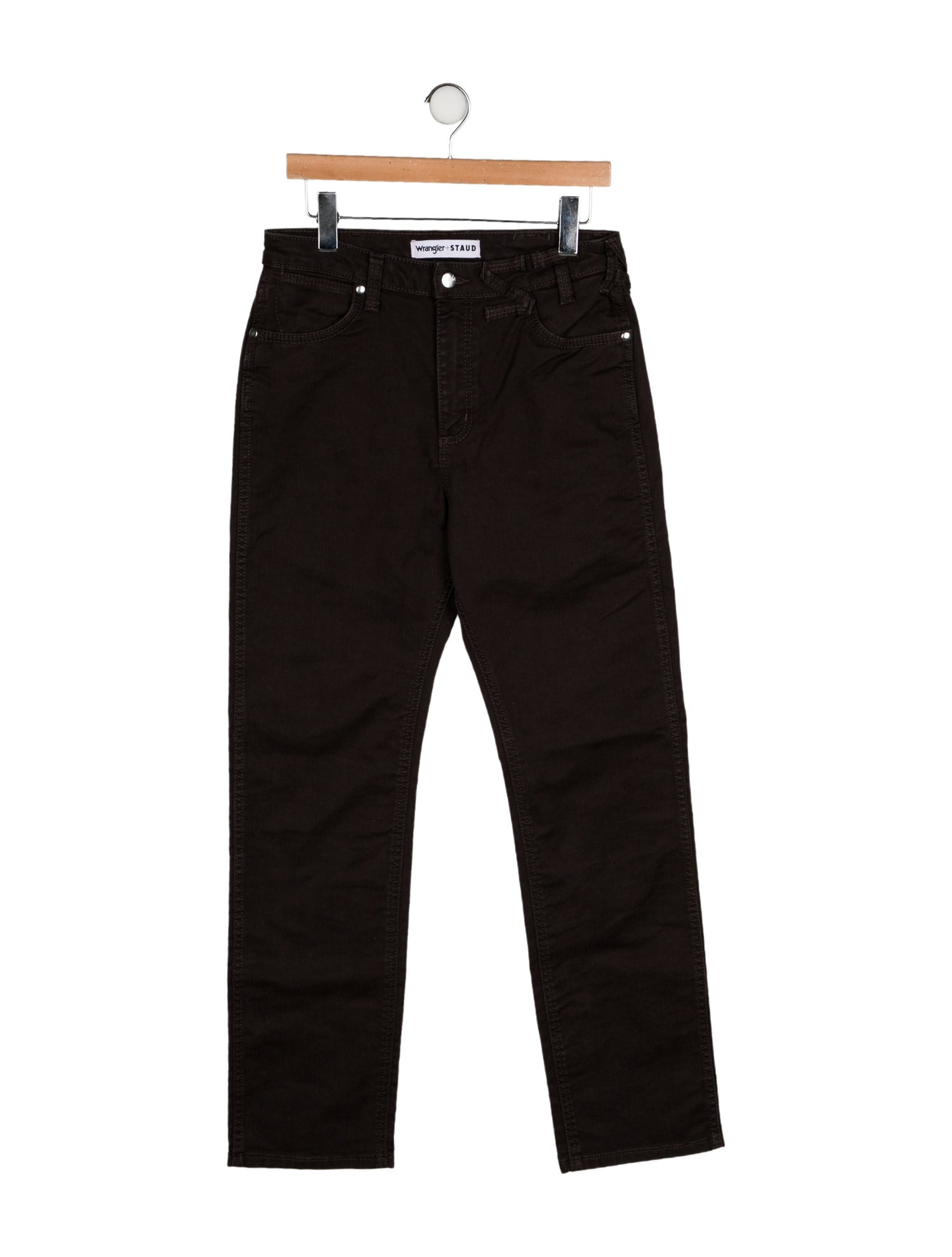 Staud + Wrangler High-Rise Straight Leg Jeans