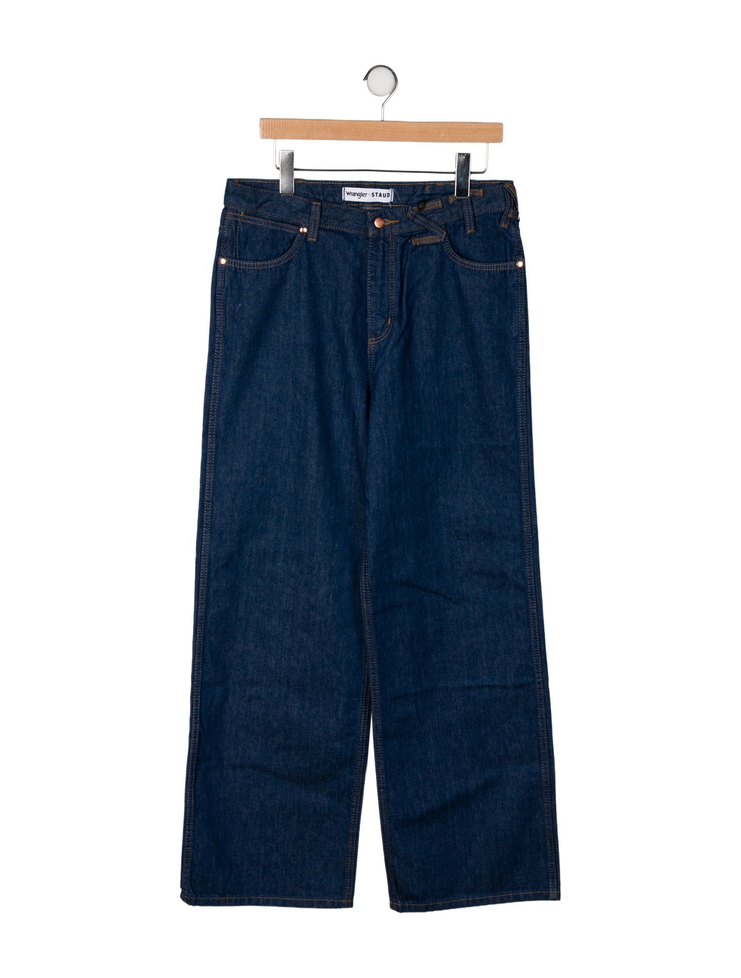 Staud + Wrangler High-Rise Wide Leg Jeans w/ Tags