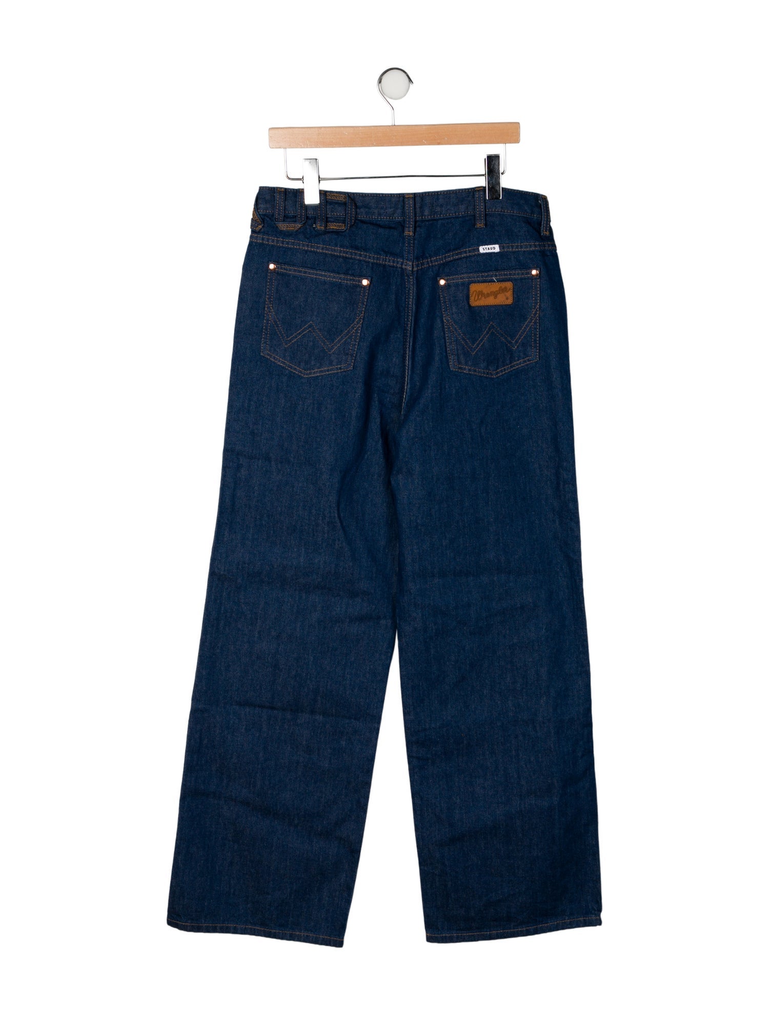 Staud + Wrangler High-Rise Wide Leg Jeans w/ Tags