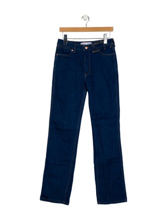 Staud + Wrangler High-Rise Straight Leg Jeans