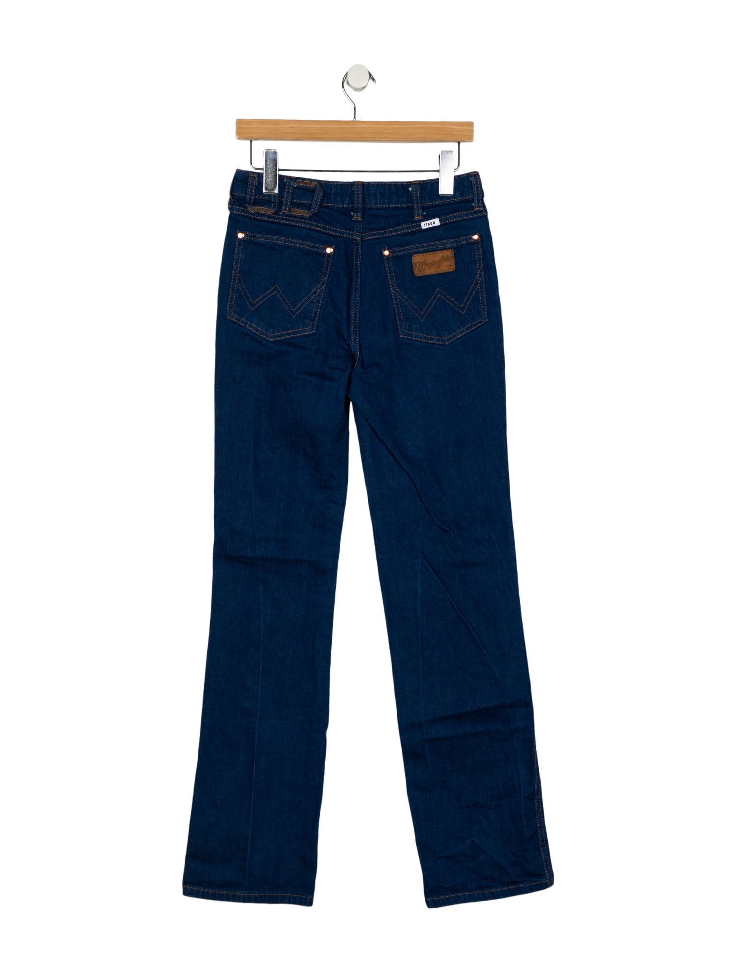 Staud + Wrangler High-Rise Straight Leg Jeans