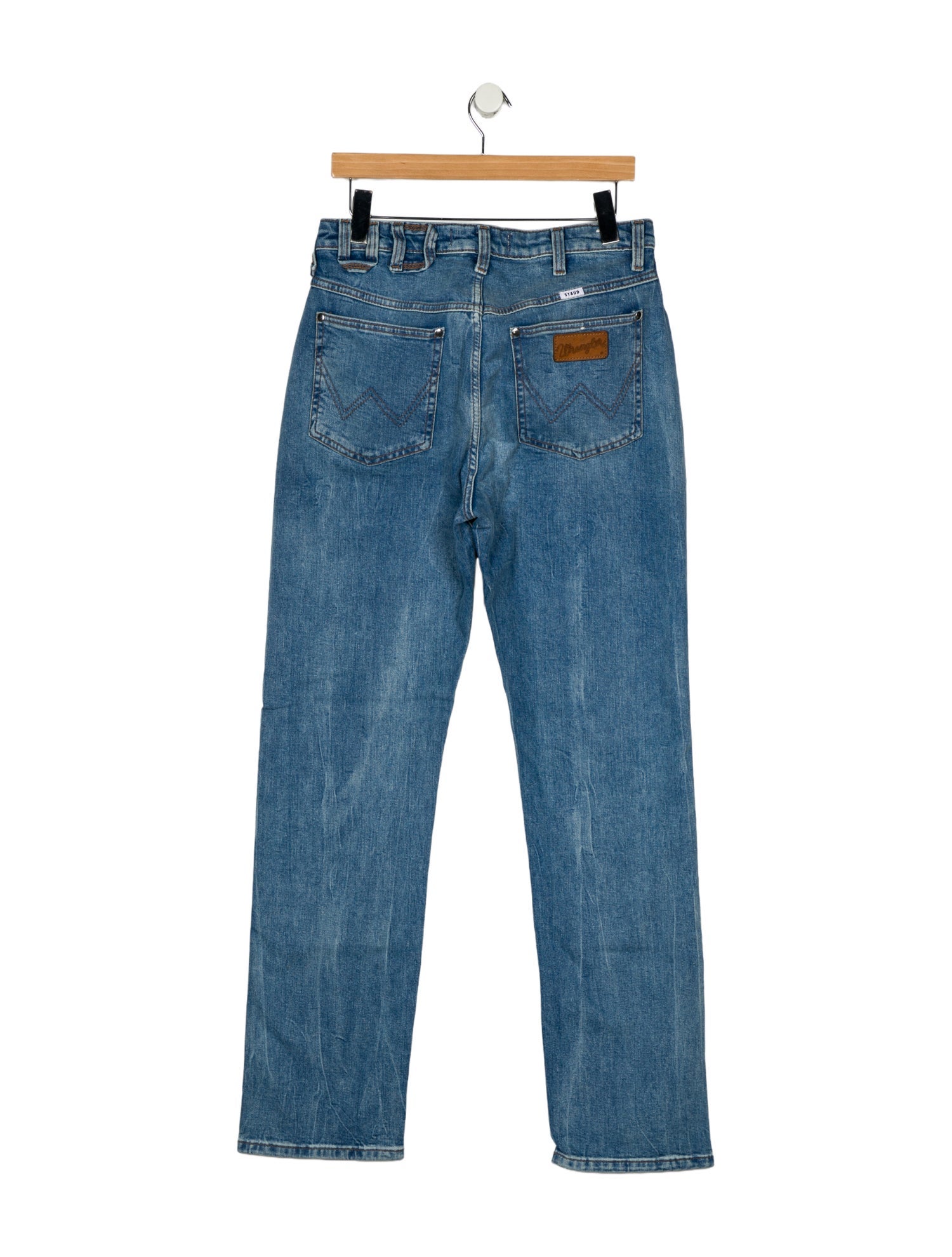 Staud + Wrangler High-Rise Straight Leg Jeans