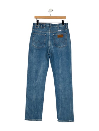 Staud + Wrangler High-Rise Straight Leg Jeans