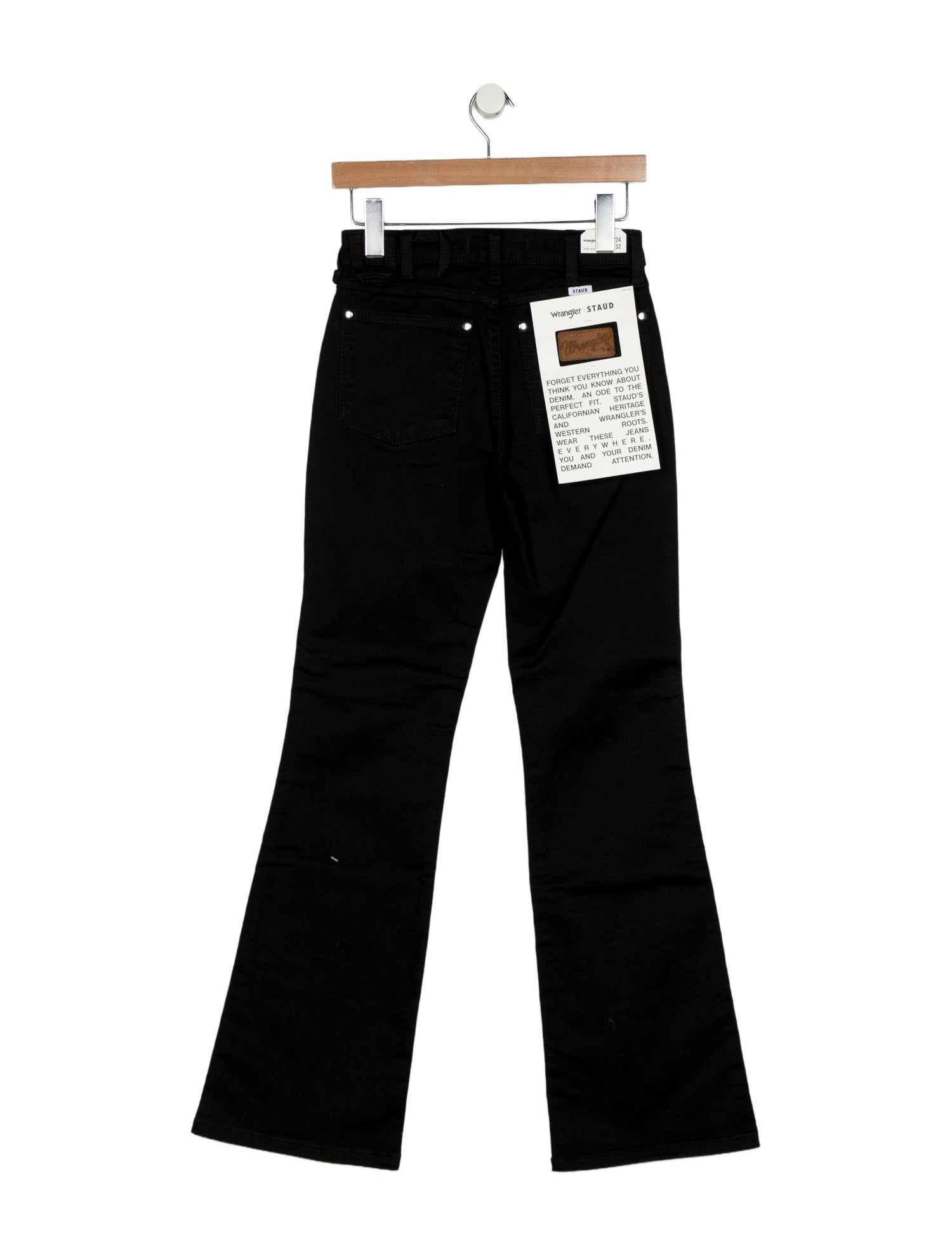 Staud + Wrangler Mid-Rise Wide Leg Jeans w/ Tags