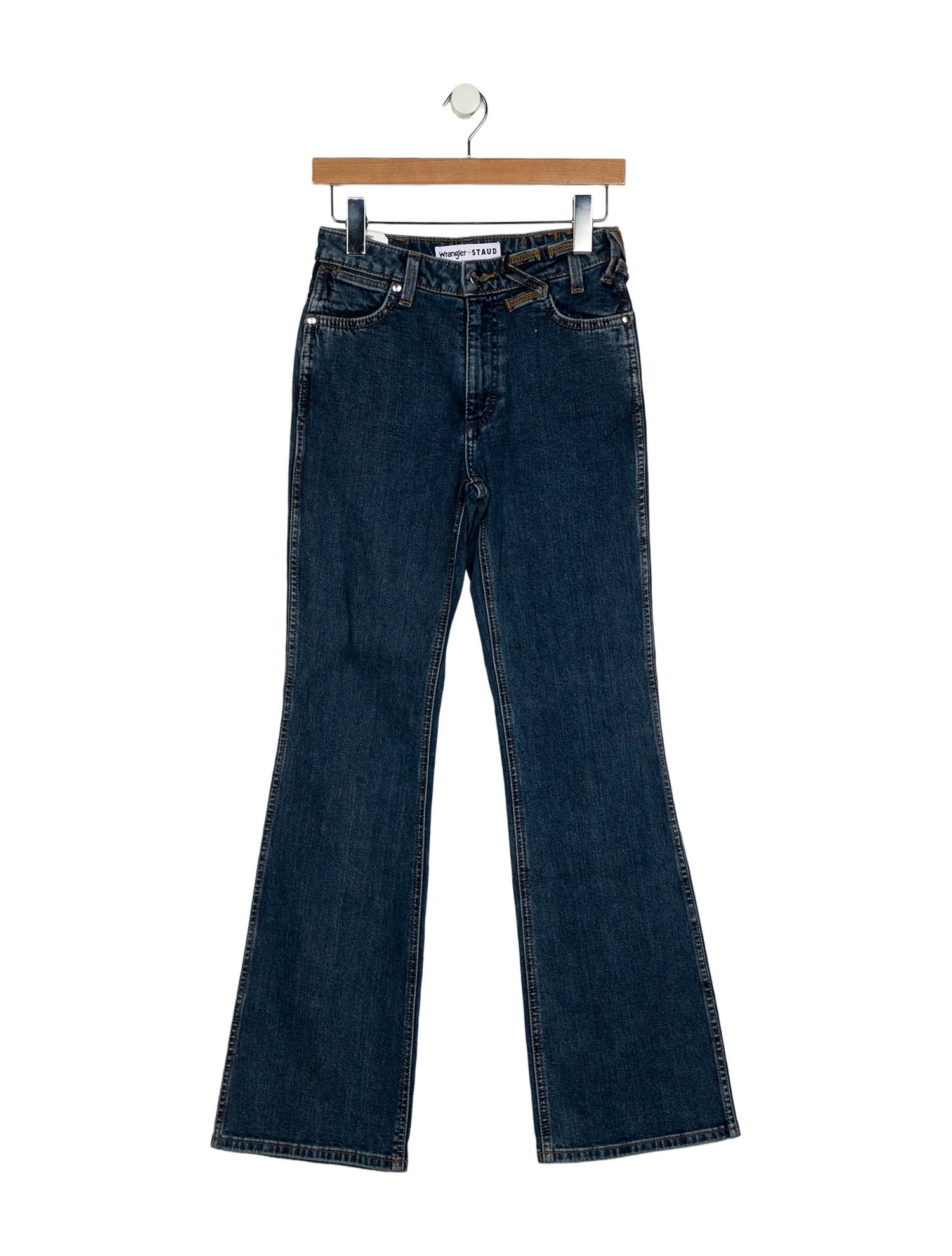 Staud + Wrangler Mid-Rise Wide Leg Jeans w/ Tags