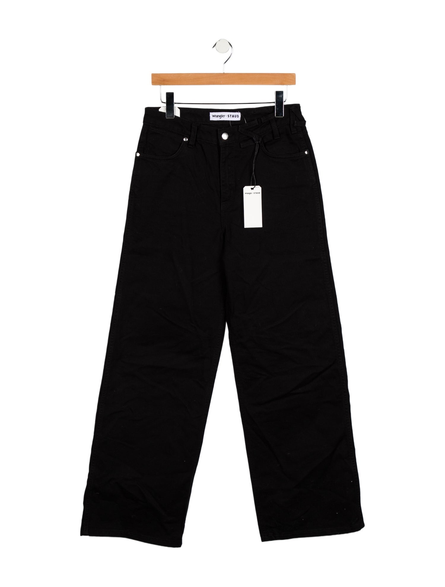 Staud + Wrangler High-Rise Wide Leg Jeans