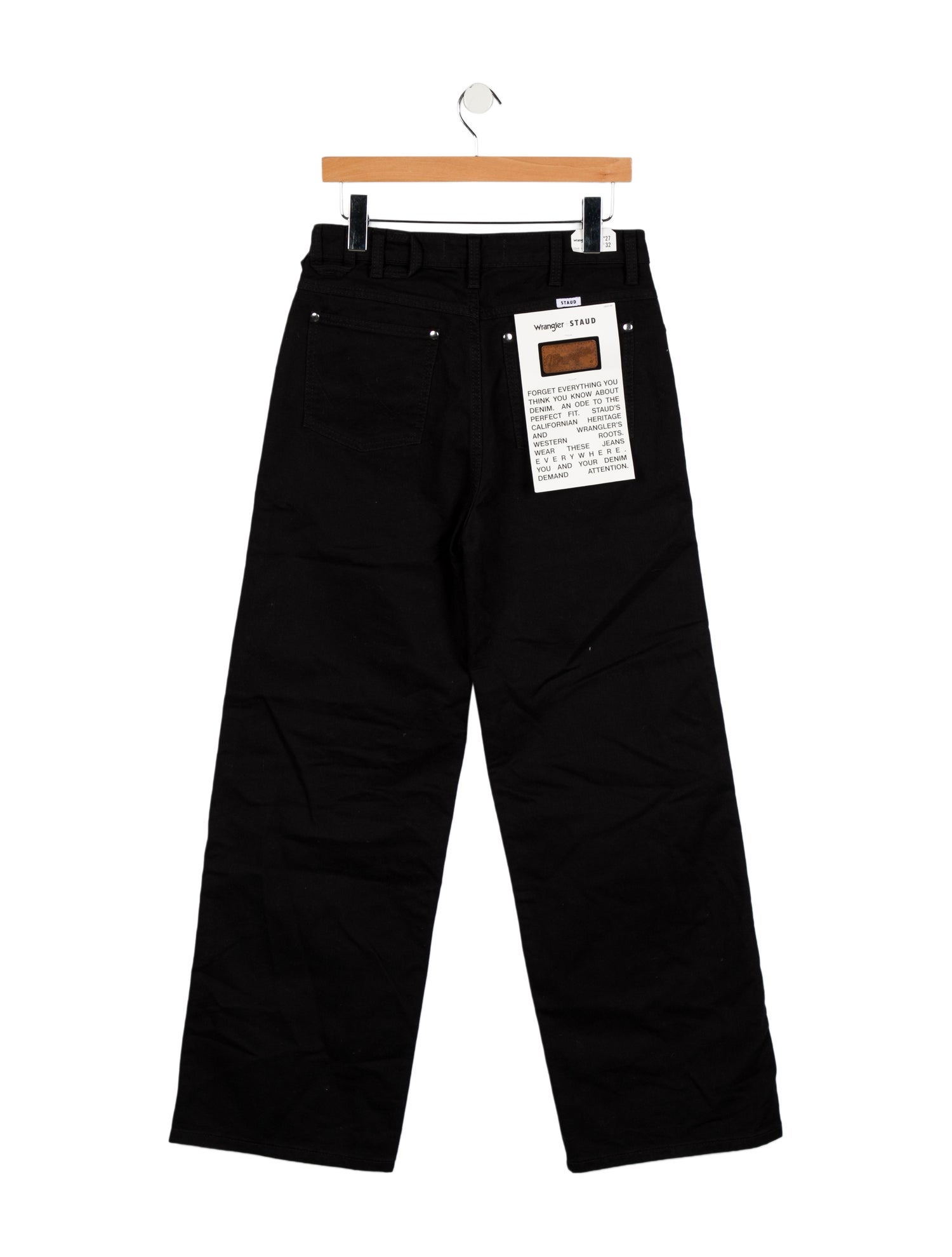 Staud + Wrangler High-Rise Wide Leg Jeans