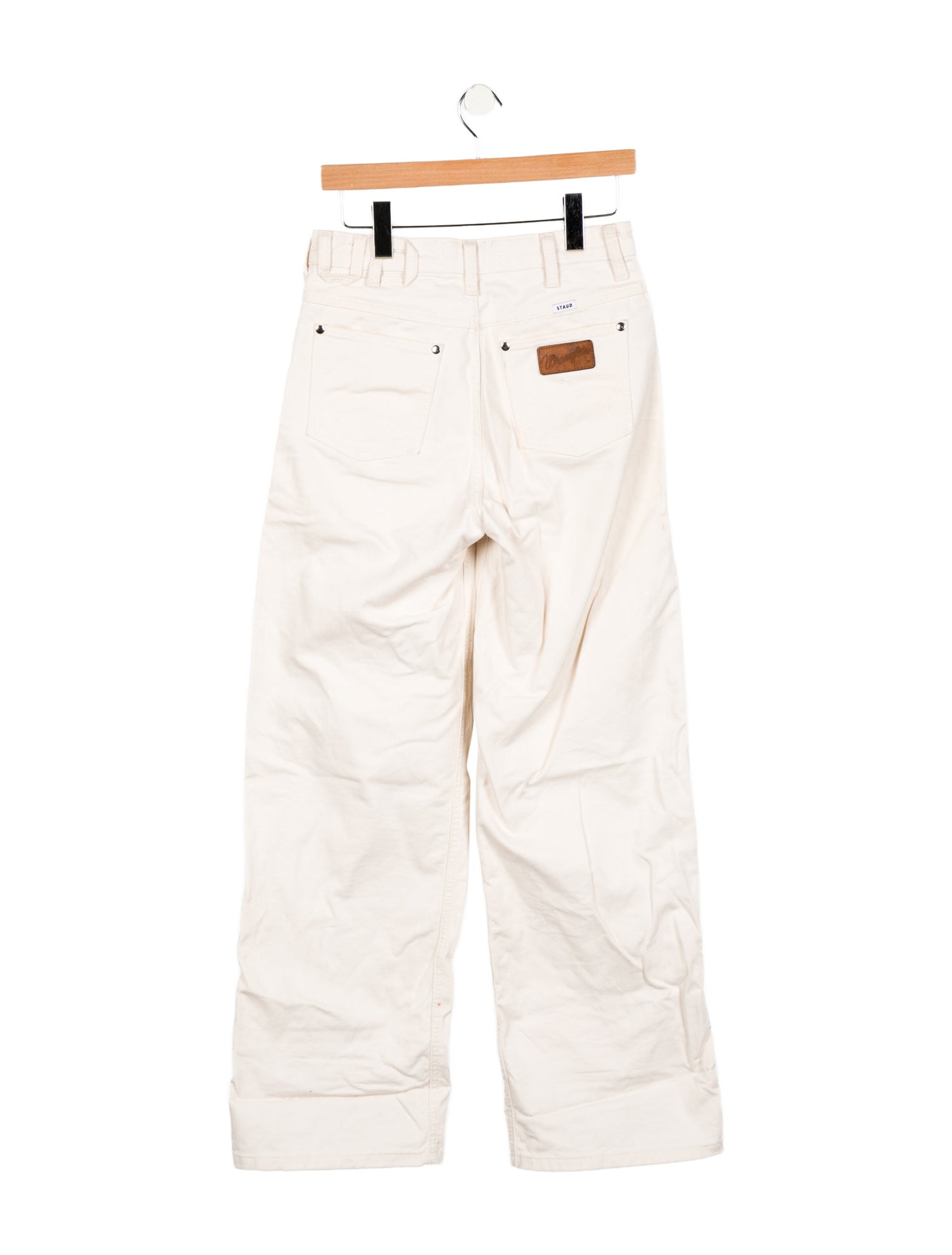 Staud + Wrangler Low-Rise Wide Leg Jeans