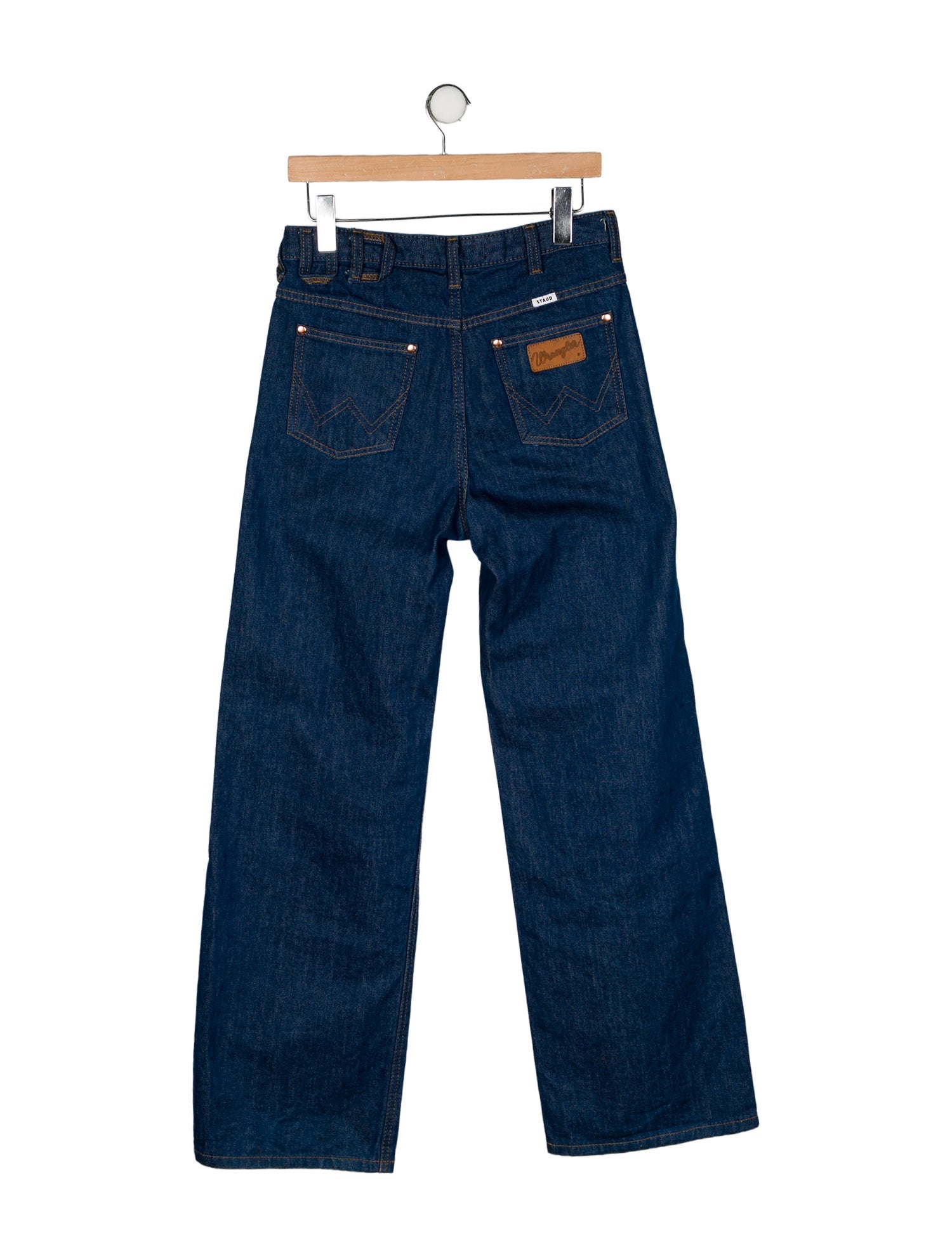 Staud + Wrangler High-Rise Wide Leg Jeans