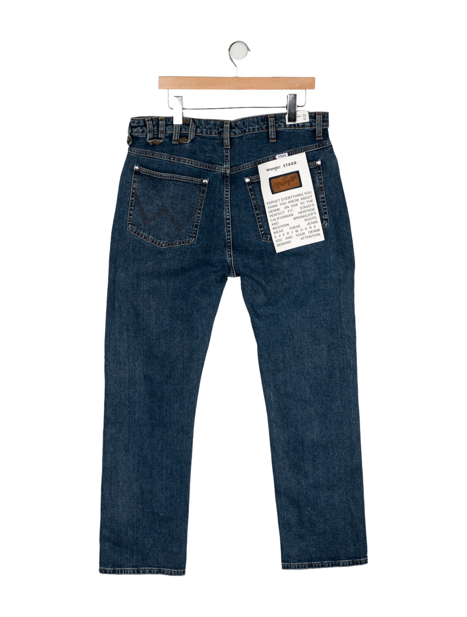 Staud + Wrangler High-Rise Wide Leg Jeans w/ Tags